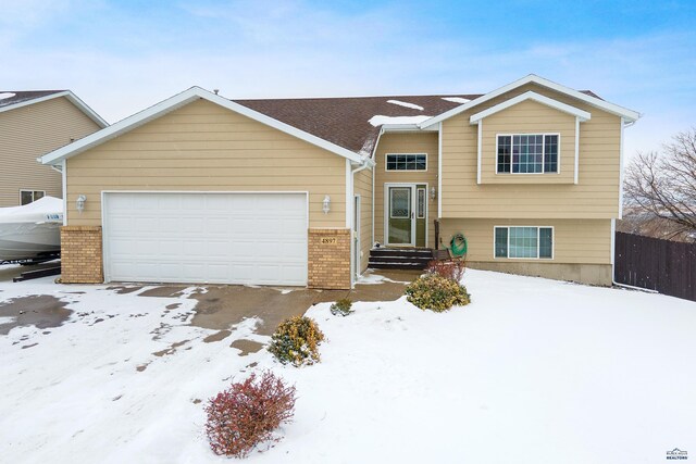 view of front of house featuring a garage