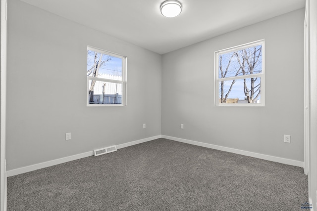 view of carpeted empty room