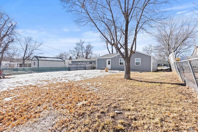 view of back of property