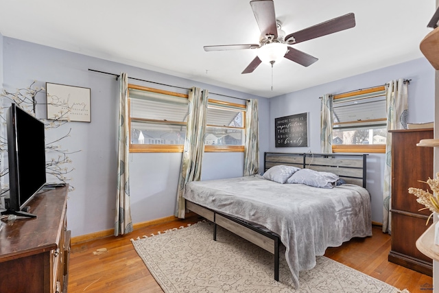 1002 Allen Ave, Rapid City, SD 57701 - bedroom featuring ceiling fan and light wood-type flooring