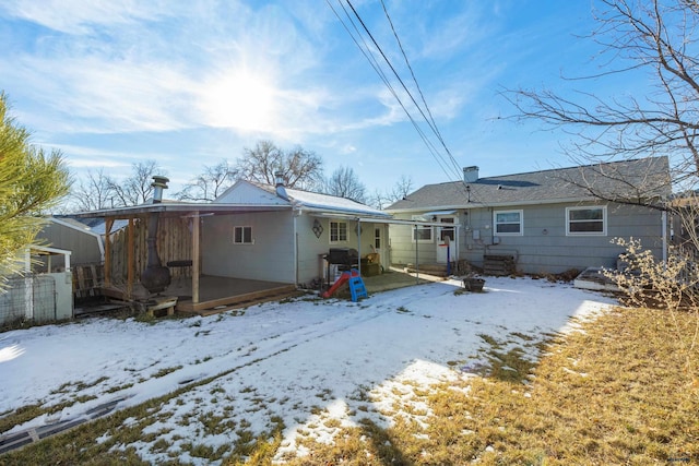1002 Allen Ave, Rapid City, SD 57701 - view of snow covered rear of property