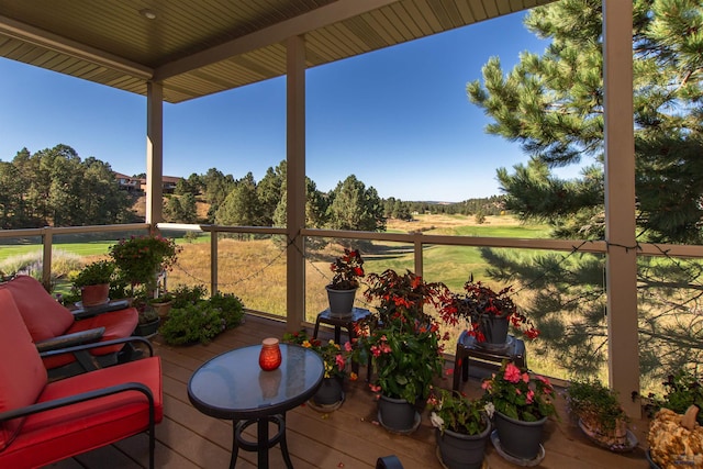 view of sunroom / solarium