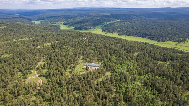 bird's eye view featuring a mountain view