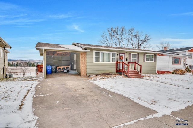 view of ranch-style house