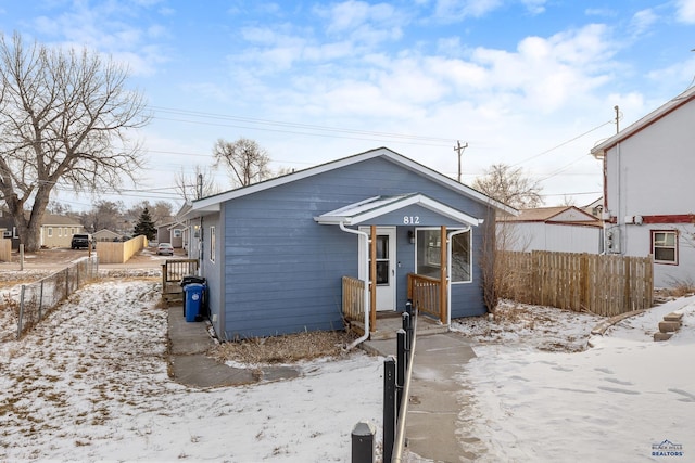 view of bungalow-style home