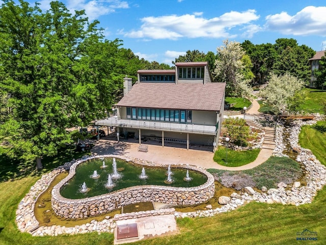 view of rear view of property