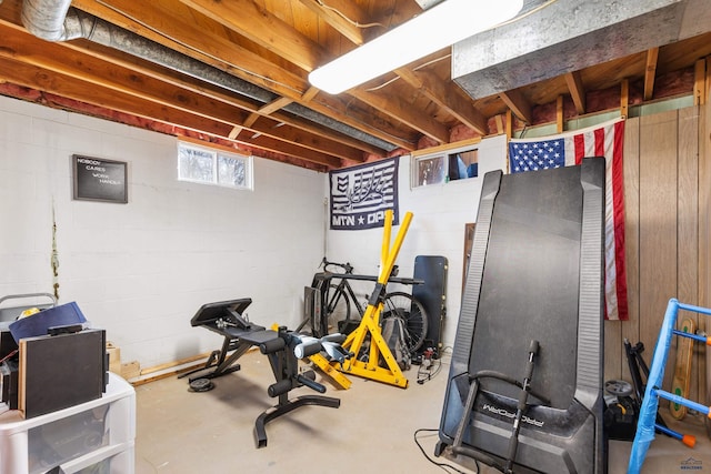 view of workout room