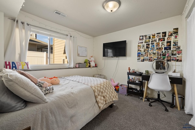 bedroom featuring carpet floors