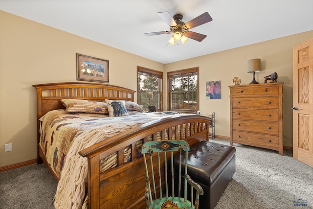369 Deegan Dr, Hill City, SD 57745 - carpeted bedroom with ceiling fan