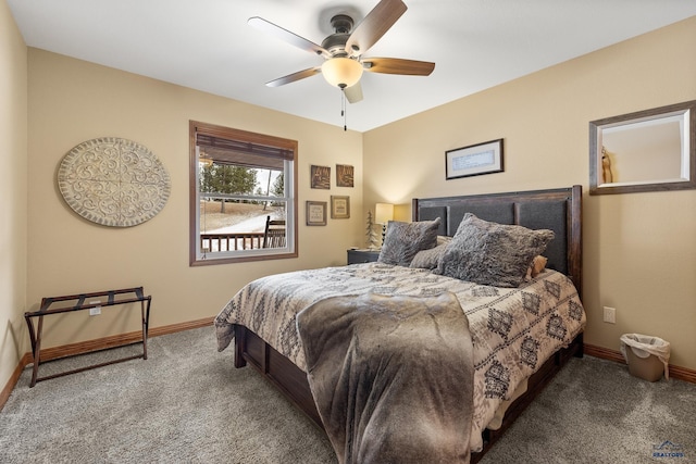 369 Deegan Dr, Hill City, SD 57745 - carpeted bedroom with ceiling fan