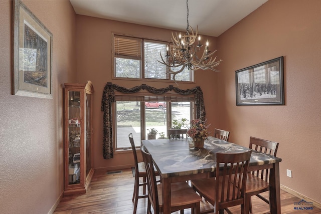 dining room featuring light wood-type flooring