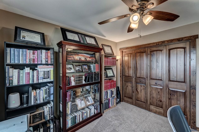 interior space with light carpet