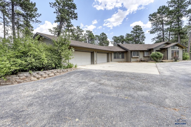 ranch-style house with a garage