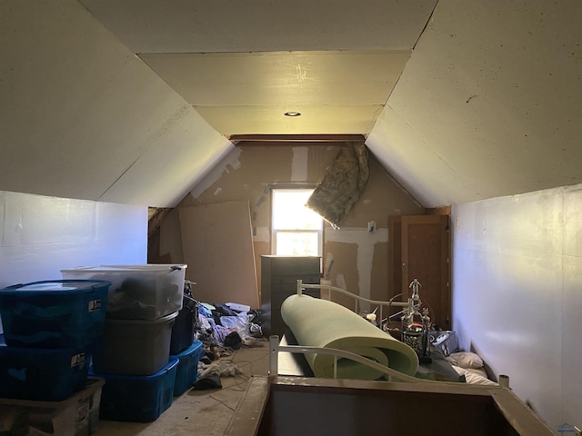 bonus room with lofted ceiling