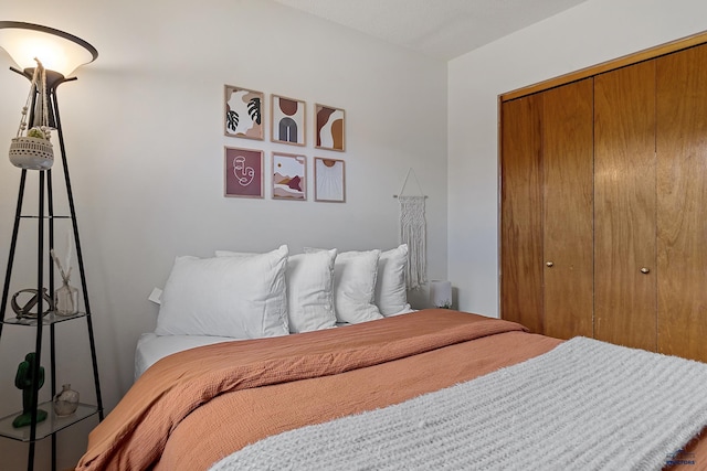 bedroom with a closet