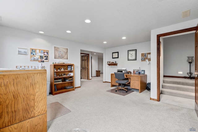 1021 Alta Vista Dr, Rapid City, SD 57701 - carpeted office space with recessed lighting and baseboards
