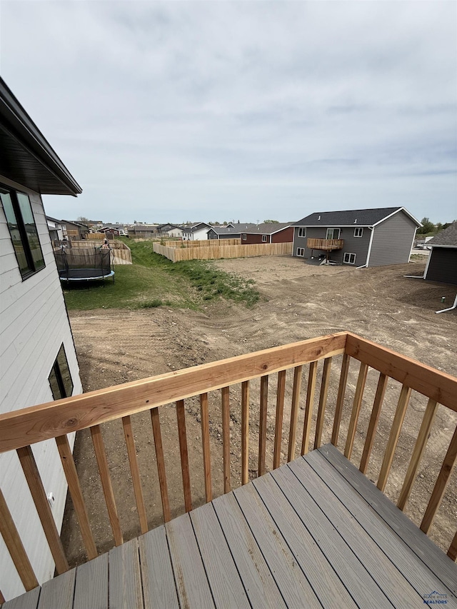 648 Valor Ct, Box Elder, SD 57719 - deck featuring a trampoline