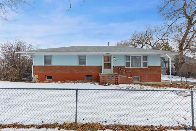 view of front of home