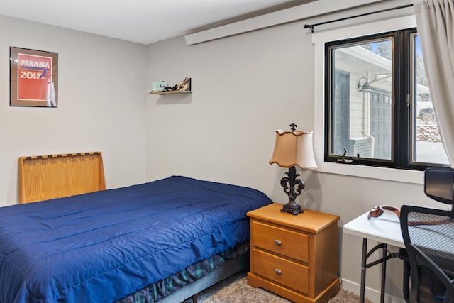 bedroom with carpet flooring