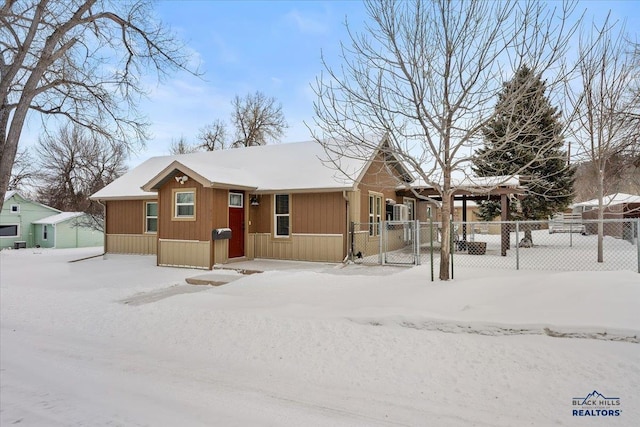 view of front of home