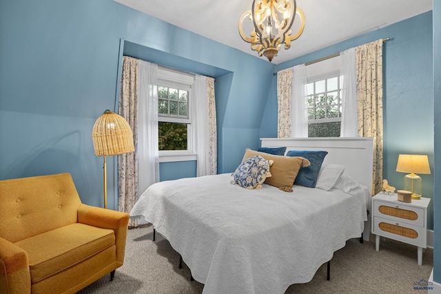 1016 W Blvd, Rapid City, SD 57701 - bedroom with a chandelier and carpet