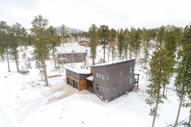 21268 Rubys Way, Lead, SD 57754 - snowy aerial view with a mountain view