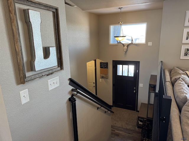 entryway featuring wood finished floors