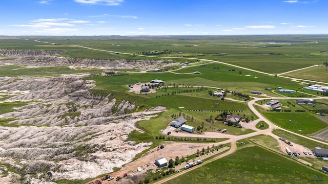 bird's eye view with a rural view