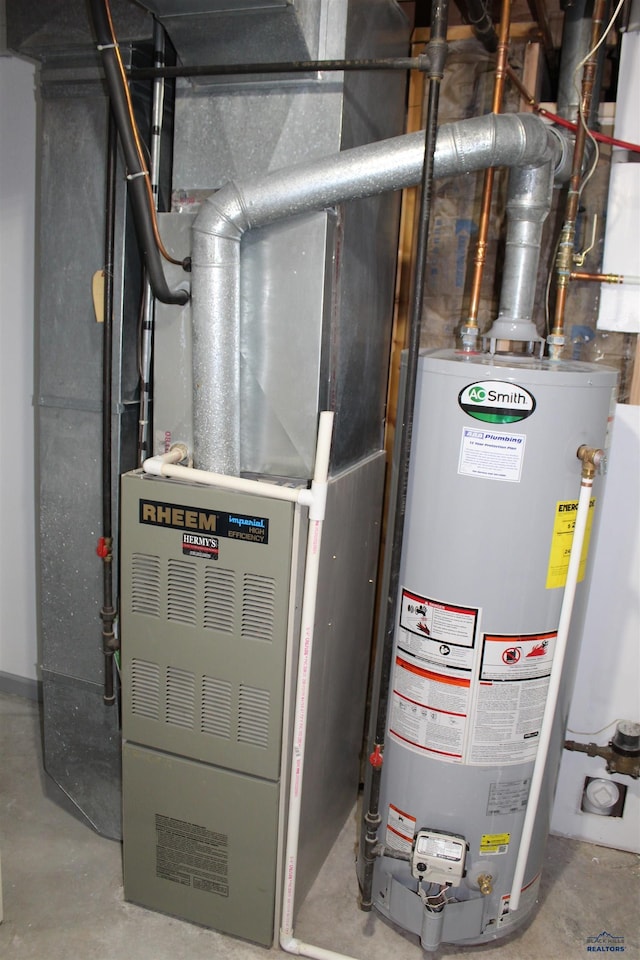 utilities featuring water heater