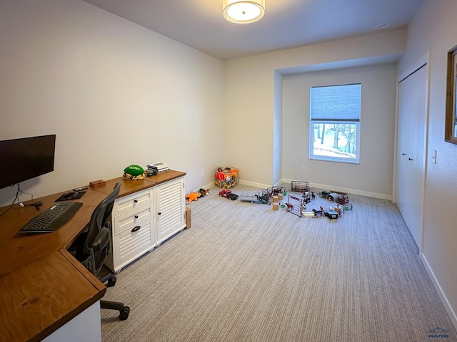 20216 Ponderosa Dr, Whitewood, SD 57793 - home office featuring carpet flooring and baseboards