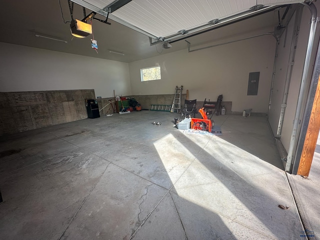 20216 Ponderosa Dr, Whitewood, SD 57793 - garage with a garage door opener and electric panel