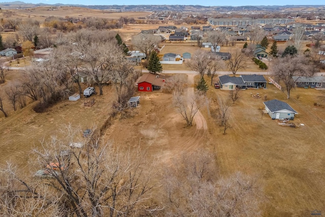 bird's eye view with a mountain view and a residential view