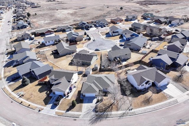 aerial view featuring a residential view