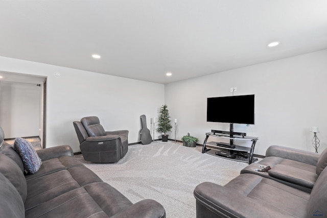 14113 Treasure Coach Rd, Piedmont, SD 57769 - living area featuring carpet flooring and recessed lighting