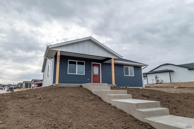 view of front of home with board and batten siding