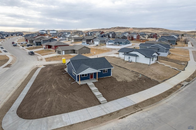 aerial view featuring a residential view