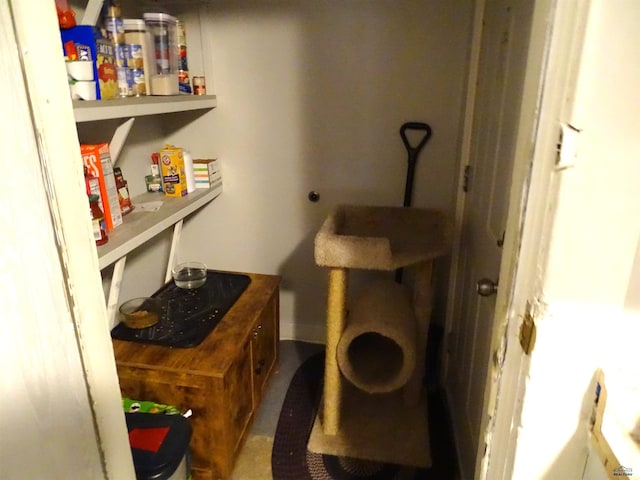 view of pantry