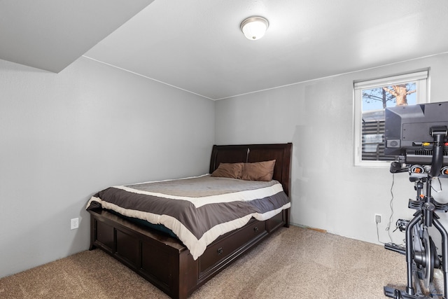 bedroom with carpet