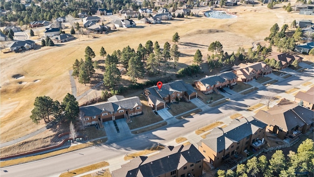 bird's eye view with a residential view