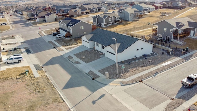 bird's eye view featuring a residential view