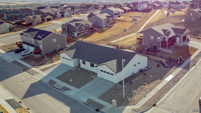 drone / aerial view featuring a residential view