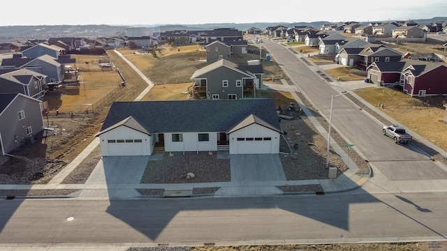 birds eye view of property featuring a residential view