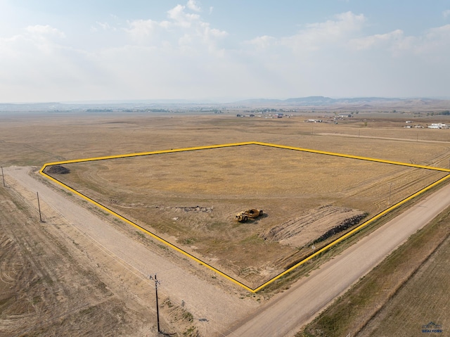 bird's eye view featuring a rural view