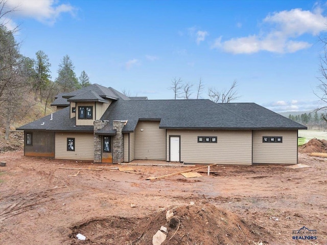 view of rear view of property