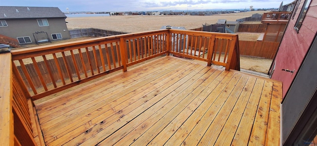 deck with fence