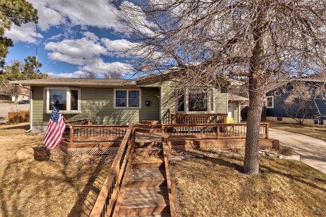 2204 Cruz Dr, Rapid City, SD 57702 - single story home featuring a deck