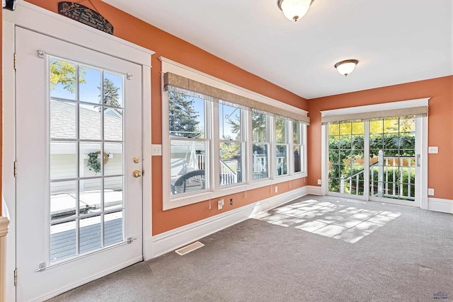 1120 W Blvd, Rapid City, SD 57701 - unfurnished sunroom featuring visible vents
