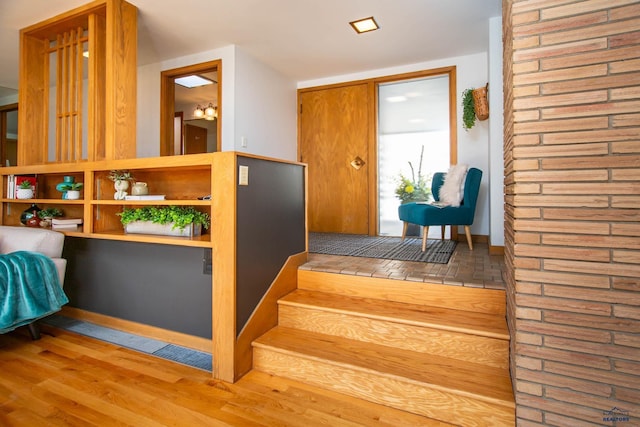 1515 Forest Dr, Rapid City, SD 57701 - staircase with wood finished floors