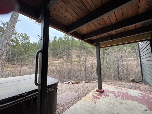 1515 Forest Dr, Rapid City, SD 57701 - view of patio with a hot tub