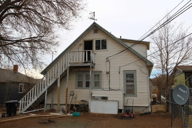 920 Haines Ave, Rapid City, SD 57701 - back of house featuring stairs